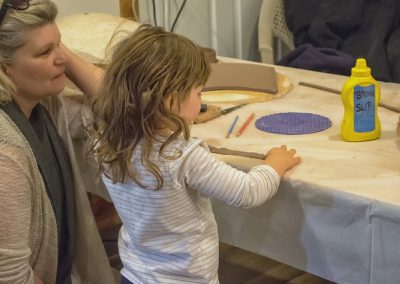 Little Girl doing artwork